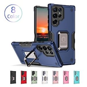 Phone Case For Samsung Galaxy Back Cover A73 A53 A33 S22 Ultra Plus S21 FE S20 Ring Holder Support Wireless Charging Kickstand Armor TPU PC Lightinthebox