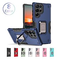 Phone Case For Samsung Galaxy Back Cover A73 A53 A33 S22 Ultra Plus S21 FE S20 Ring Holder Support Wireless Charging Kickstand Armor TPU PC Lightinthebox - thumbnail