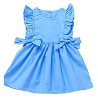 80-120 sizes gilrs summer dress infants toddler short dresses ruffle flounce sleeveless with side bows party princess skirt 2021 hh23ijy0 Lightinthebox - thumbnail