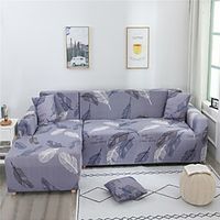 Print Dustproof Stretch Slipcovers Stretch Sofa Cover Super Soft Fabric Couch Cover Fit For 1 to 4 Cushion Couch And L Shape Sofa (You will Get 1 Throw Pillow Case as free Gift) miniinthebox - thumbnail