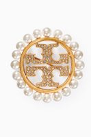 Miller Pavé Pearl Brooch in 18kt Gold Plating