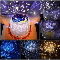 Night Lights for Kids Universe Star Projector Kids Night Light for Bedroom Romantic Moon Sea Constellation Projector - 6 Sets of Film miniinthebox - thumbnail