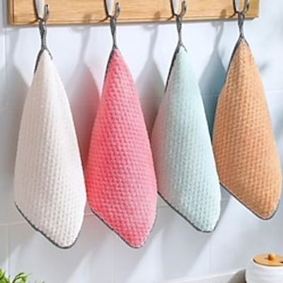 4PCS10PCS Dishwashing Towels Dishcloths Kitchen Cloths Non Greasy Thickened Tablecloths Dish brushes Absorbent Cleaning Cloths Lightinthebox 4PCS10PCS Dishwashing Towels Dishcloths Kitchen Cloths Non Greasy Thickened Tablecloths Dish brushes Absorbent Cleaning Cloths Lightinthebox