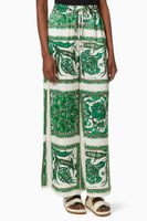 Lucille Lounge Pants in Silk Satin