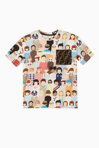 Friends Print FF Pocket T-Shirt