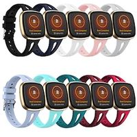 1PC Smart Watch Band Compatible with Fitbit Versa 3  Sense Silicone Smartwatch Strap Adjustable Breathable Quick Release Sport Band Replacement  Wristband Lightinthebox - thumbnail