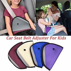 Car Seat Belt Cover Soft Adjustable Safety Belt Fixer Triangle Anti-ledge For Child Neck Protection Belts Car Interior Supplies Lightinthebox