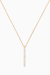 Floating Diamond Necklace in 18kt Yellow Gold