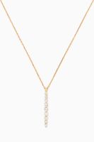 Floating Diamond Necklace in 18kt Yellow Gold - thumbnail
