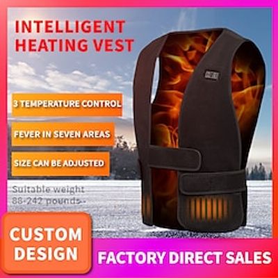 Heated Vest Jacket USB Unisex Women Men Winter Heated Thermal Waistcoat for Hunting Hiking Warm Hunting Jacket miniinthebox