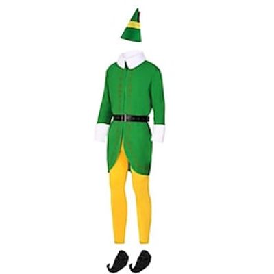 Elf Costume Men Halloween Christmas Cosplay Full Set Costumes for Adults Men miniinthebox Elf Costume Men Halloween Christmas Cosplay Full Set Costumes for Adults Men miniinthebox