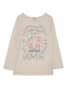 Bonpoint Round Neck T-Shirts - White