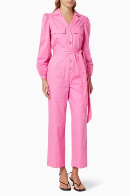 Remi Collared Jumpsuit in Cotton Remi Collared Jumpsuit in Cotton