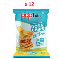 Popbite Dosa Chips Oil Free 90 Gm Pack Of 12 - thumbnail