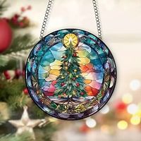 1pc Christmas Tree Wall Hanging Suncatcher for Home and Garden Decor - Perfect for Home Decor Lightinthebox - thumbnail