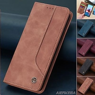 Phone Case For Samsung Galaxy S23 S22 S21 S20 Plus Ultra A73 A53 A33 A72 A52 A42 Note 20 Ultra 10 Plus A71 Wallet Case with Stand Holder Full Body Protective Card Slot PU Leather miniinthebox