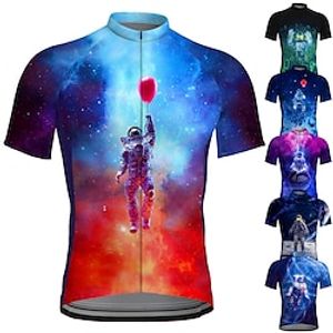 21Grams Men's Cycling Jersey Short Sleeve Bike Tee Tshirt Top with 3 Rear Pockets Mountain Bike MTB Road Bike Cycling Breathable Moisture Wicking Reflective Strips Back Pocket Red Navy Blue Royal Blue Lightinthebox