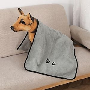 Pet Towel Absorbent Quick-drying Bath Towel Wholesale Dog Cat Bathrobe Thickened Large Pet Bath Towel miniinthebox
