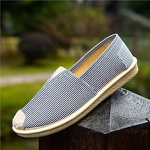 Women's Slip-Ons Slip-on Sneakers Classic Loafers Daily Summer Flat Heel Round Toe Casual Elastic Fabric Loafer Plaid Pink Blue Lightinthebox