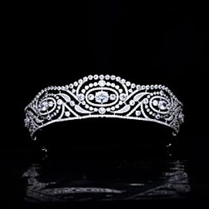 Spanish Royal Retro Crown Princess Headdress Bride Married Zircon Crown Wedding Hair Accessories Lightinthebox
