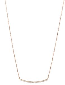 Curve Necklace Full Diamond Small