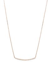 Curve Necklace Full Diamond Small - thumbnail