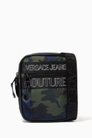 Outline Crossbody Bag in Camo Logo Print Nylon Outline Crossbody Bag in Camo Logo Print Nylon