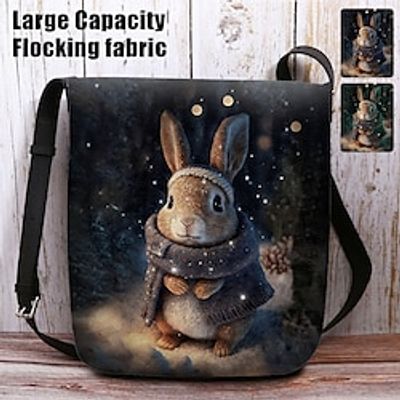 Women's Crossbody Bag Shoulder Bag Fluffy Bag Polyester Shopping Daily Holiday Print Large Capacity Lightweight Durable Character Blue Green miniinthebox Women's Crossbody Bag Shoulder Bag Fluffy Bag Polyester Shopping Daily Holiday Print Large Capacity Lightweight Durable Character Blue Green miniinthebox