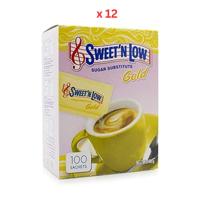 Sweet'N Low Swet N Sucralose Gold 100 Sachets 12x80G