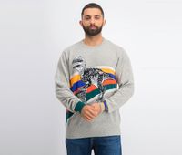 Mens K-Dino Pullover Sweatshirt  Grey - thumbnail