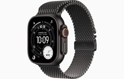 Apple Watch Ultra 3, GPS + Cellular, 49mm, Black Titanium Case with Black Titanium Milanese Loop