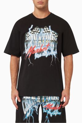 Ride The Lightning T-shirt in Cotton Jersey Ride The Lightning T-shirt in Cotton Jersey