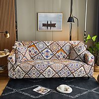 Morocco Couch Cover 1 Piece Furniture Protector Fit For 14 Seater Couch Soft Stretch Slipcover Spandex Jacquard Fabric Easy to Install(1 Free Cushion Cover) miniinthebox - thumbnail