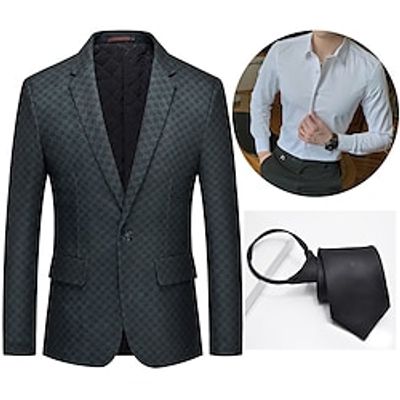 Retro Vintage Roaring 20s 1920s Outfits Suits  Blazers The Great Gatsby Gentleman Men's Cosplay Costume Masquerade Party Party  Evening Coat miniinthebox