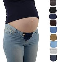 1pc Maternity Pregnancy Waistband Belt Adjustable Elastic Waist Extender Clothing Pants for Pregnant miniinthebox - thumbnail