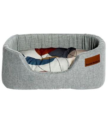 Danish Design Colour Block Lux Slumber Bed Silver 81x55x27cm