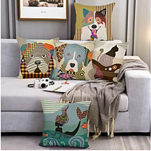 Double Side Cushion Cover 5PCset Soft Decorative Square Throw Pillow Cover Cushion Case Pillowcase for Sofa Bedroom Superior Quality Machine Washable Lightinthebox