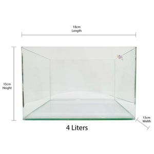Aqua Viu Curved Glass Tanks - 18 X 13 X 15 Cm