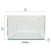 Aqua Viu Curved Glass Tanks - 18 X 13 X 15 Cm - thumbnail