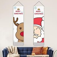 Christmas Santa Claus Elk Woven Wall Tapestry Hanging Photography Background Background Living Room Decoration Tassel 32.5x130cm(13x52inch) miniinthebox - thumbnail