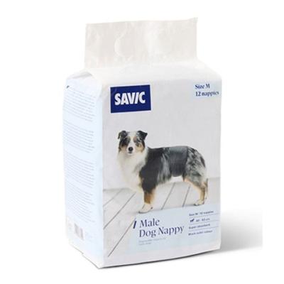 Savic Male Nappy Disposable Dog Diapers 12pcs - Medium