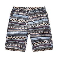 Men's Shorts Beach Shorts Graphic Sports Knee Length Casual Holiday Casual Brown Micro-elastic Lightinthebox - thumbnail
