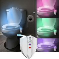 Creative Home Bathroom RGB LED Lamp Toilet UV Sterilization Night Light Toilet Induction Lamp