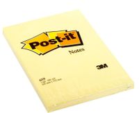 3M POST-IT NOTES 659, 4X6 INCHES, CANARY YELLOW