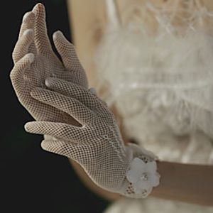 Polyester Wrist Length Glove Stylish  Vintage Style With Petal Lightinthebox