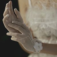 Polyester Wrist Length Glove Stylish  Vintage Style With Petal Lightinthebox - thumbnail