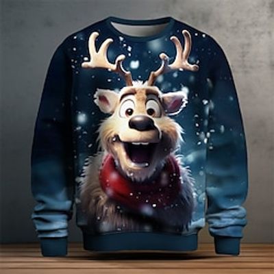 Graphic Animal Men's Fashion 3D Print Golf Pullover Sweatshirt Holiday Vacation Going out Sweatshirts Red Blue Crew Neck Print Spring Fall Designer Hoodie Sweatshirt Lightinthebox Graphic Animal Men's Fashion 3D Print Golf Pullover Sweatshirt Holiday Vacation Going out Sweatshirts Red Blue Crew Neck Print Spring Fall Designer Hoodie Sweatshirt Lightinthebox