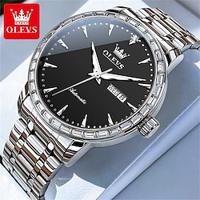 New Olevs Olevs Brand Watches Luminous Calendar Week Display Mechanical Watch Simple Steel Belt Men'S Watch Business Waterproof Men'S Wristwatch Lightinthebox