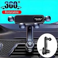 Gravity Car Phone Holder Air Outlet Clamp Hook Bracket Phone Stand Dedicated to Car Navigation Mobile Phone Fixed for 4.7-7.0 Inch Smartphone miniinthebox - thumbnail