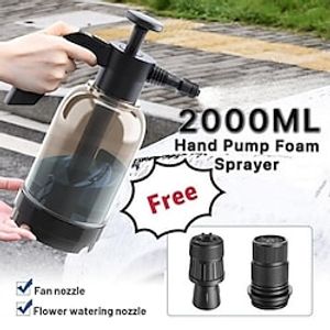 1pc Foam Sprayer Car Wash Hand-held Foam Watering Can Air Pressure Sprayer Plastic Disinfection Water Bottle Car Cleaning Tools Gardening Spray Bottle Air Pump Watering Can miniinthebox